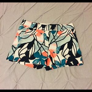 Ann Taylor floral print shorts